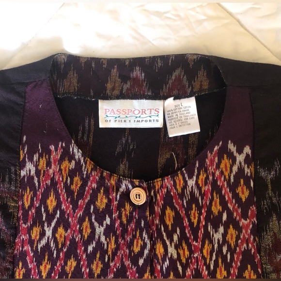 Vintage Passports of Pier 1 Tunic - Picture 5 of 8